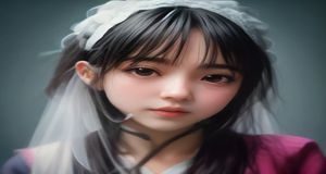视觉设计师苏语涵在平板电脑上设计信息图表，背景是明亮整洁的设计工作室，桌面摆放各种设计参考资料